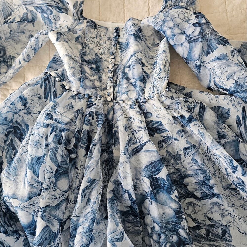 Selkie The High Rise Bustle Dress Classic Eoile Blue - Picture 6 of 12